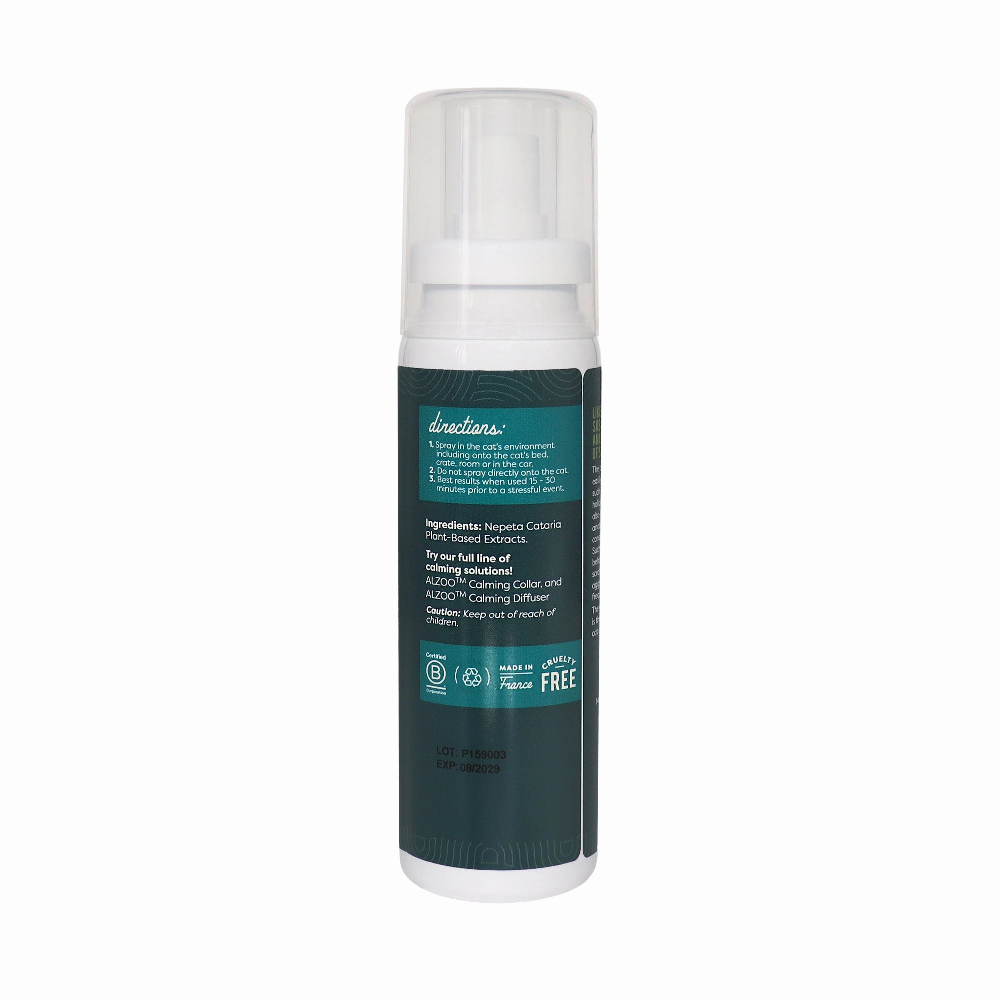 Plant-Based Calming Spray for Cats, 3.4 oz