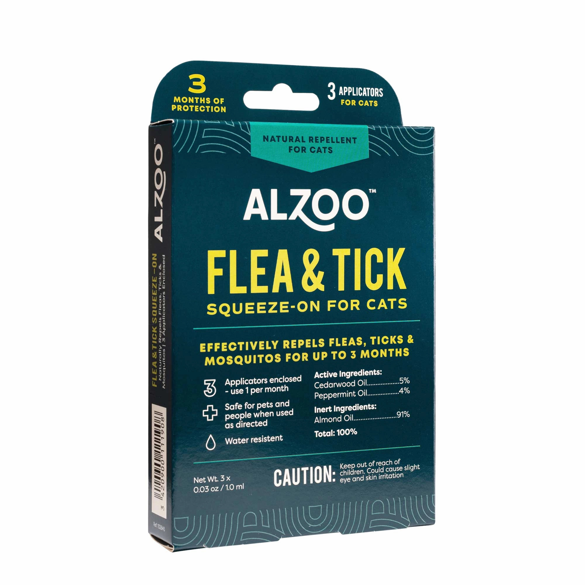 Plant-Based Flea & Tick Squeeze-On Topical for Cats