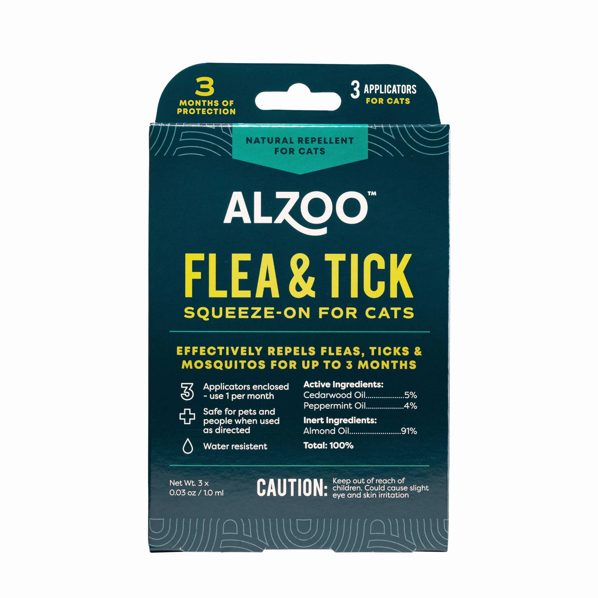 Plant-Based Flea & Tick Squeeze-On Topical for Cats