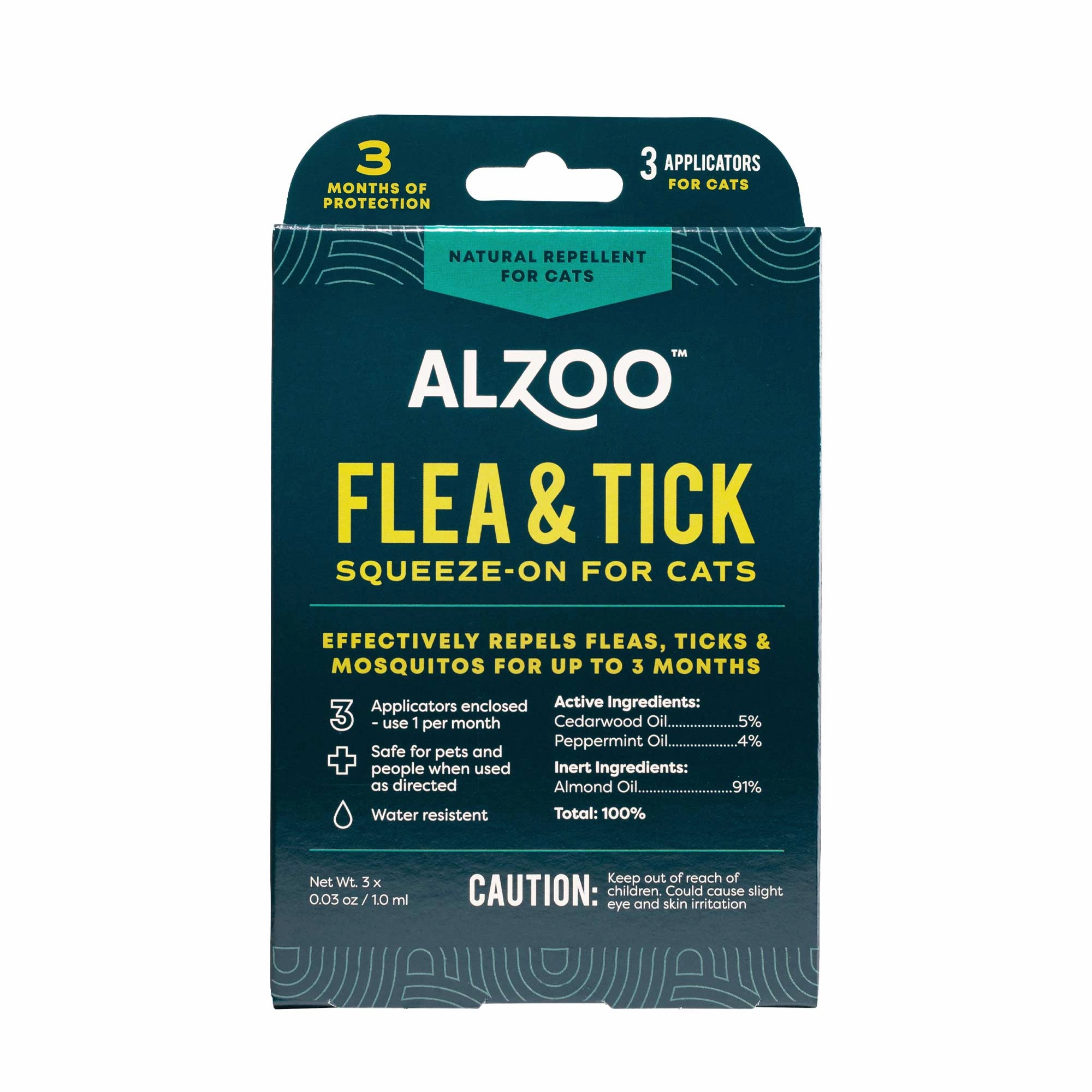 Plant-Based Flea & Tick Squeeze-On Topical for Cats