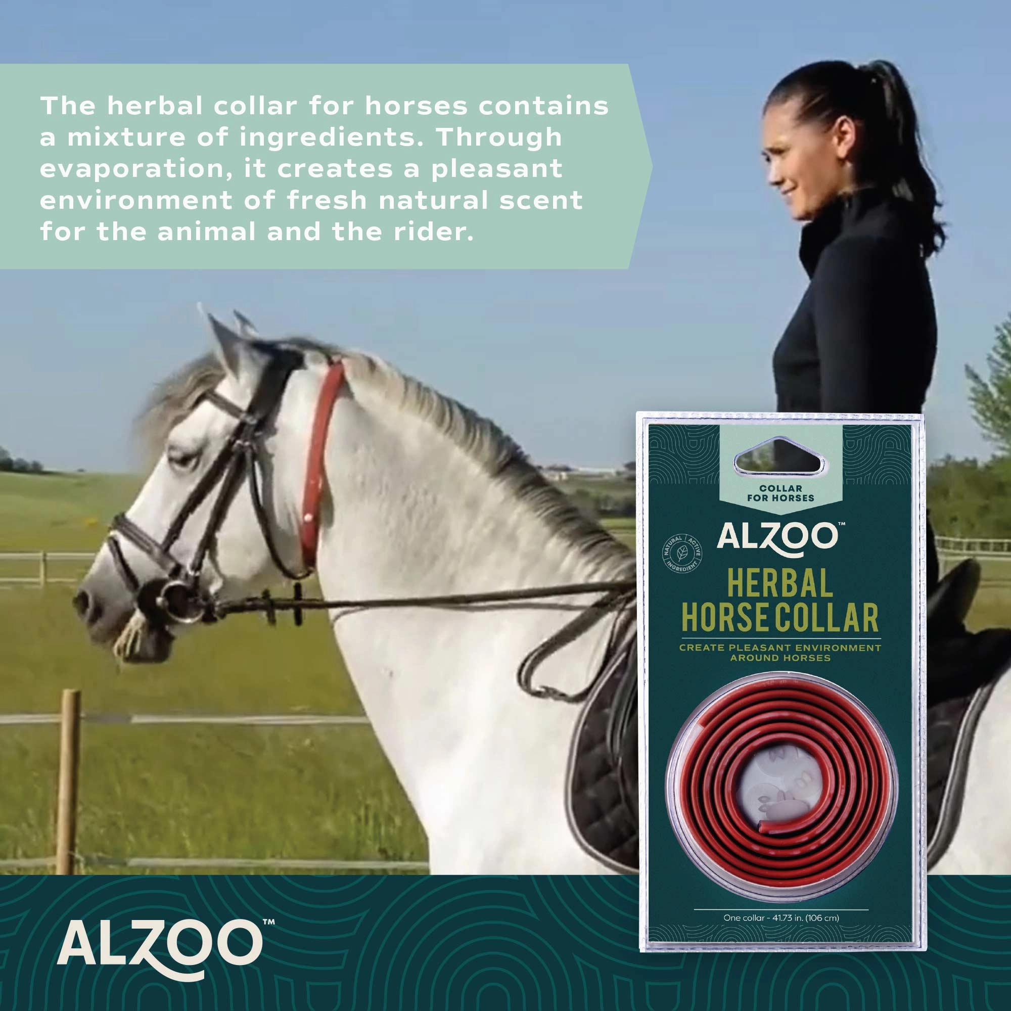 Plant-Based Herbal Fly Collar for Horses