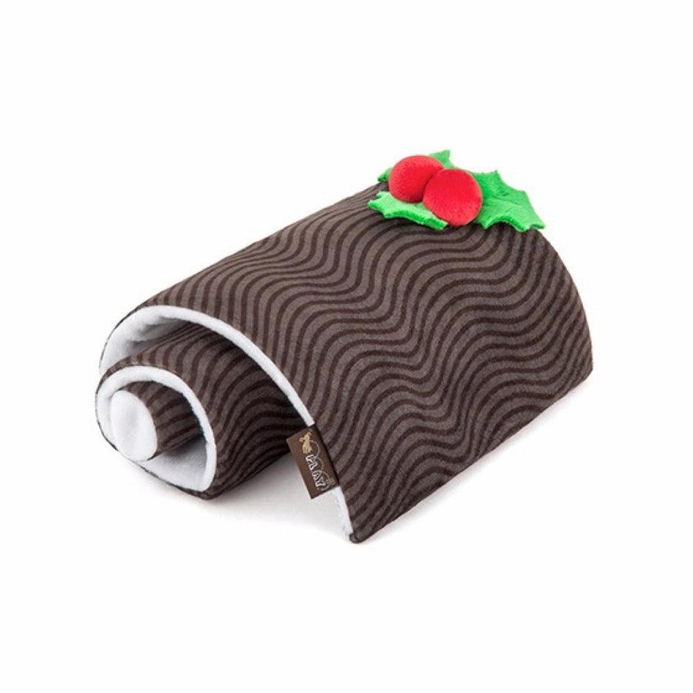 PLAY Holiday Classic Yummy Yuletide Log Plush Dog Toy