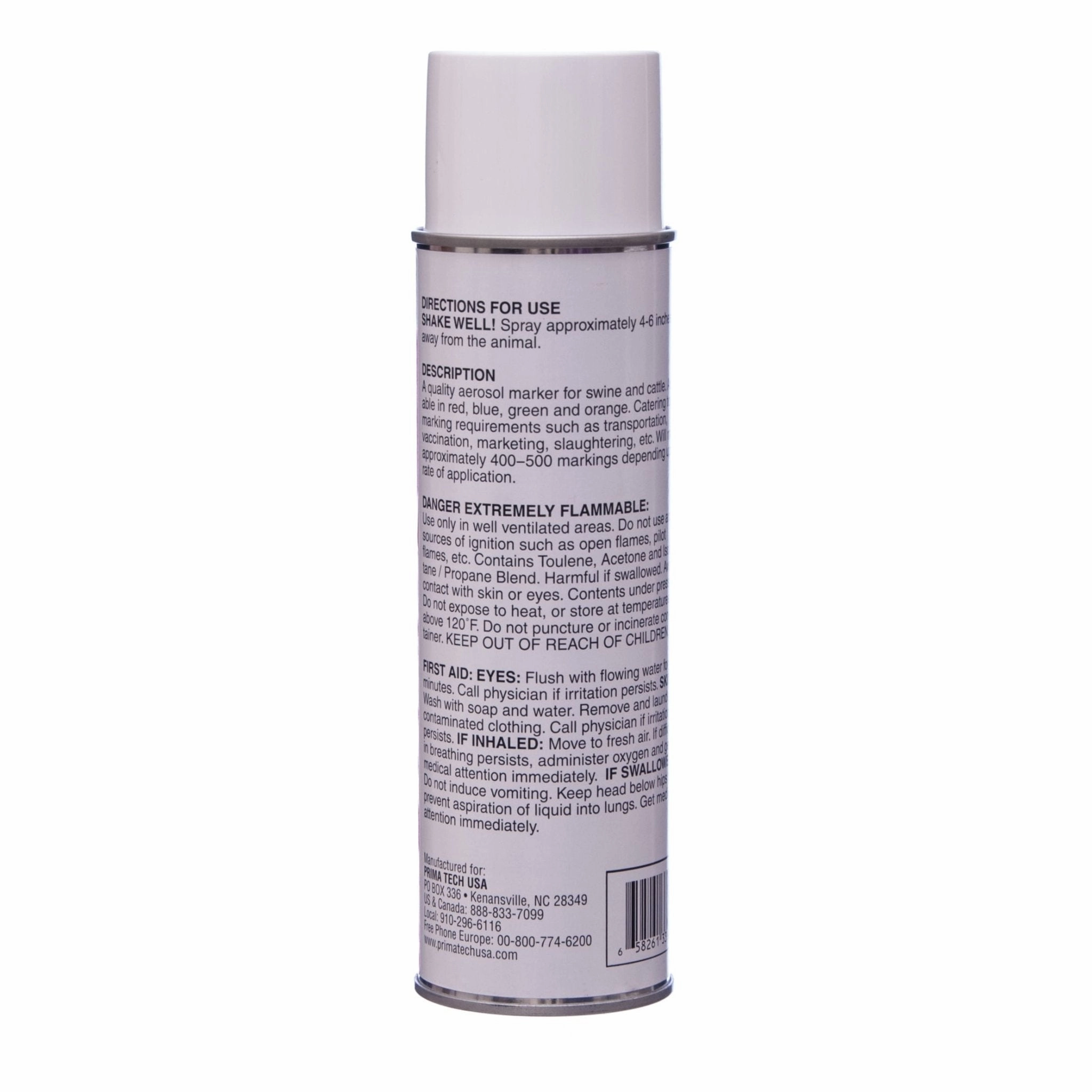 Prima Glo Marking Spray-On Fluorescent Livestock Marking Paint