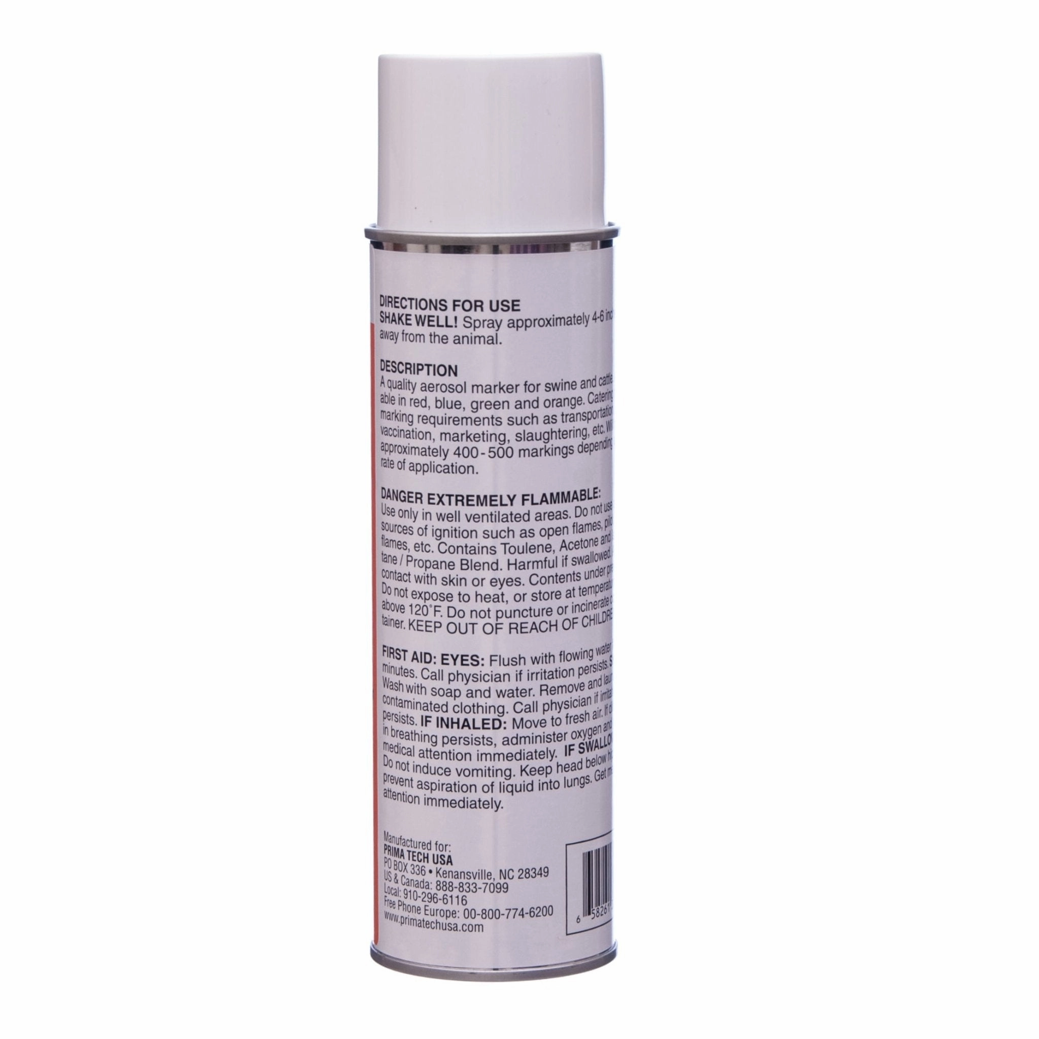 Prima Glo Marking Spray-On Fluorescent Livestock Marking Paint