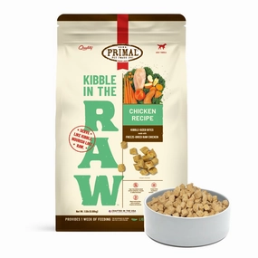 Primal Kibble In The Raw Chicken Freeze-Dried Dog Food 1.5lb