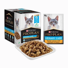 Pro Plan Urinary Tract Health Chicken In Gravy Adult Pouch Cat Food 85g x 12