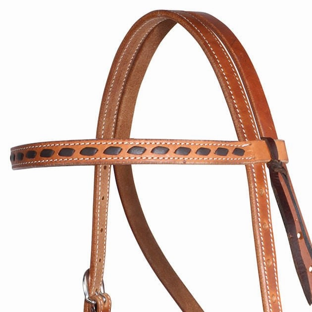 Professional's Choice Buckstitch Harness Leather Browband Headstall