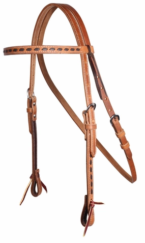 Professional's Choice Buckstitch Harness Leather Browband Headstall