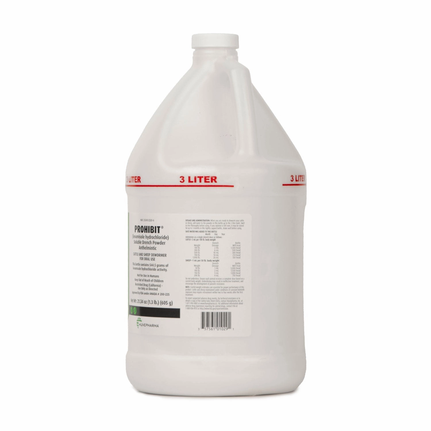 Prohibit Soluble Drench Dewormer for Cattle & Sheep