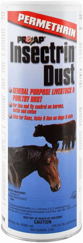 Prozap Insectrin Dust, 2 lb Shaker for Fly Control