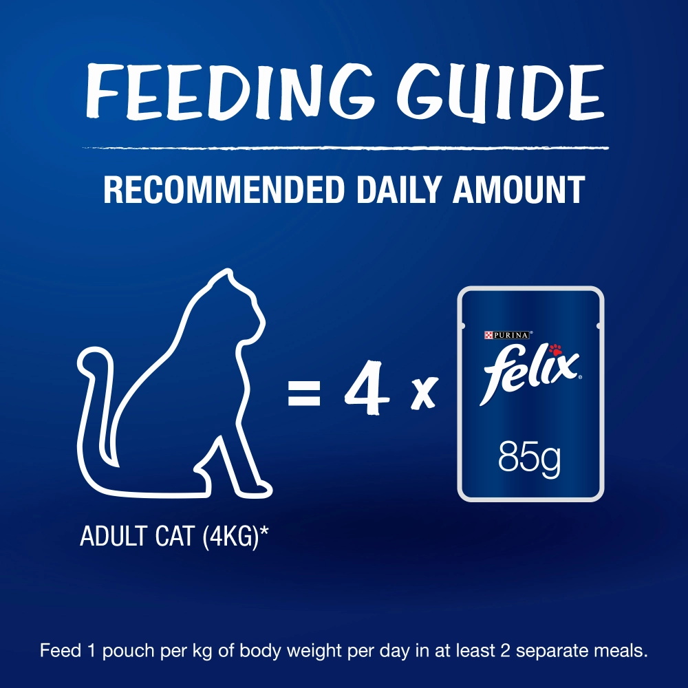 Purina Felix Mackerel with Jelly, Chicken with Jelly and Tuna with Jelly Adult Cat Wet Food Combo
