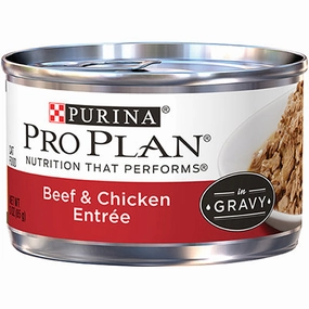 Purina Pro Plan Beef & Chicken Entre in Gravy Canned Cat Food