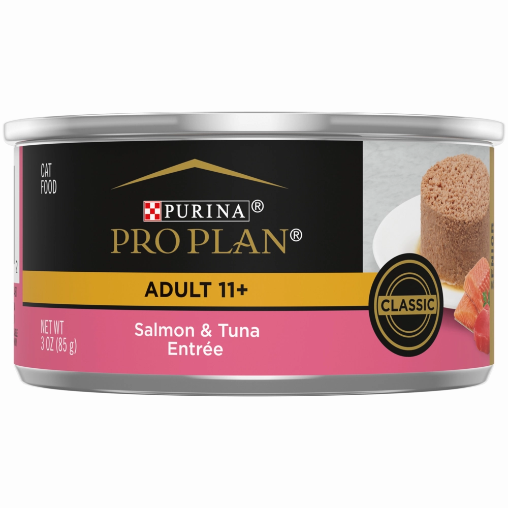 Purina Pro Plan Focus Senior Cat 11  Salmon & Tuna Entree Canned Cat Food
