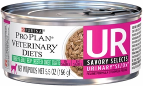 Purina Pro Plan Veterinary Diets UR Urinary St/Ox Savory Selects Turkey & Giblet Wet Cat Food