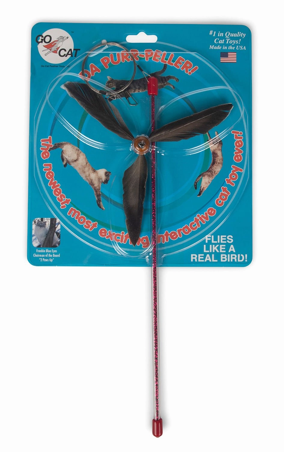 Purr Peller Wand Cat Toy