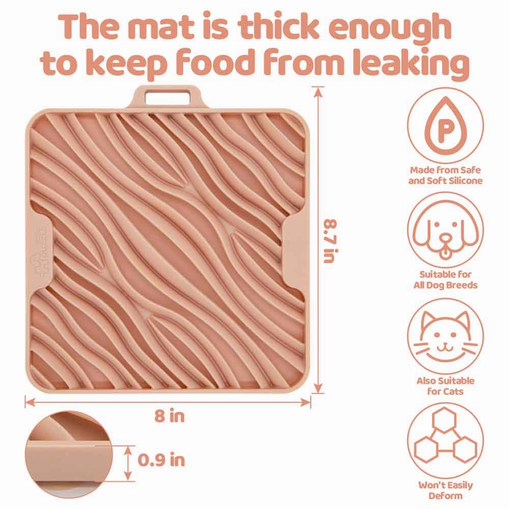 Puzzle Feeder Lick Mat for Dogs and Cats (Puzzle Feeder Wave)