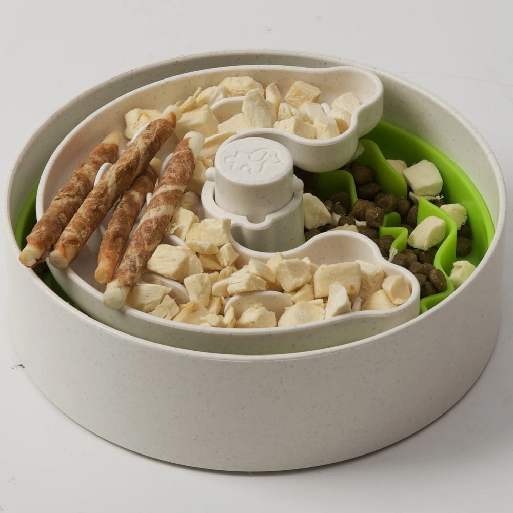Puzzle Feeder Lite Interactive Dog Bowl (Green)