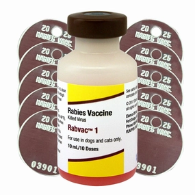 RabVac 1 Rabies Vaccine Kit with Tags