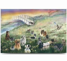 Rainbow Bridge Pet Sympathy Card