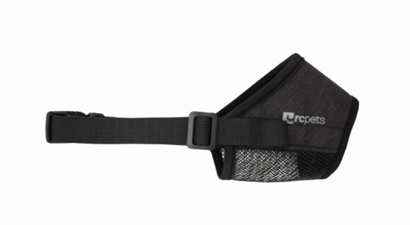 RC Pets Soft Fit Dog Muzzle - Heather Black -