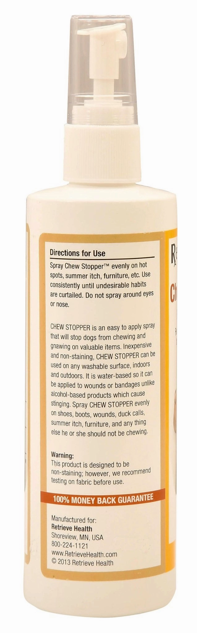 Retrieve Chew Stopper No Chew Spray - Stop Dogs Chewing, 8 oz