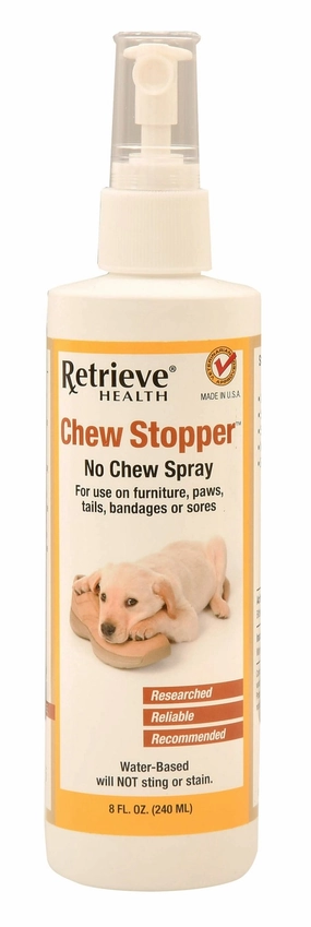 Retrieve Chew Stopper No Chew Spray - Stop Dogs Chewing, 8 oz