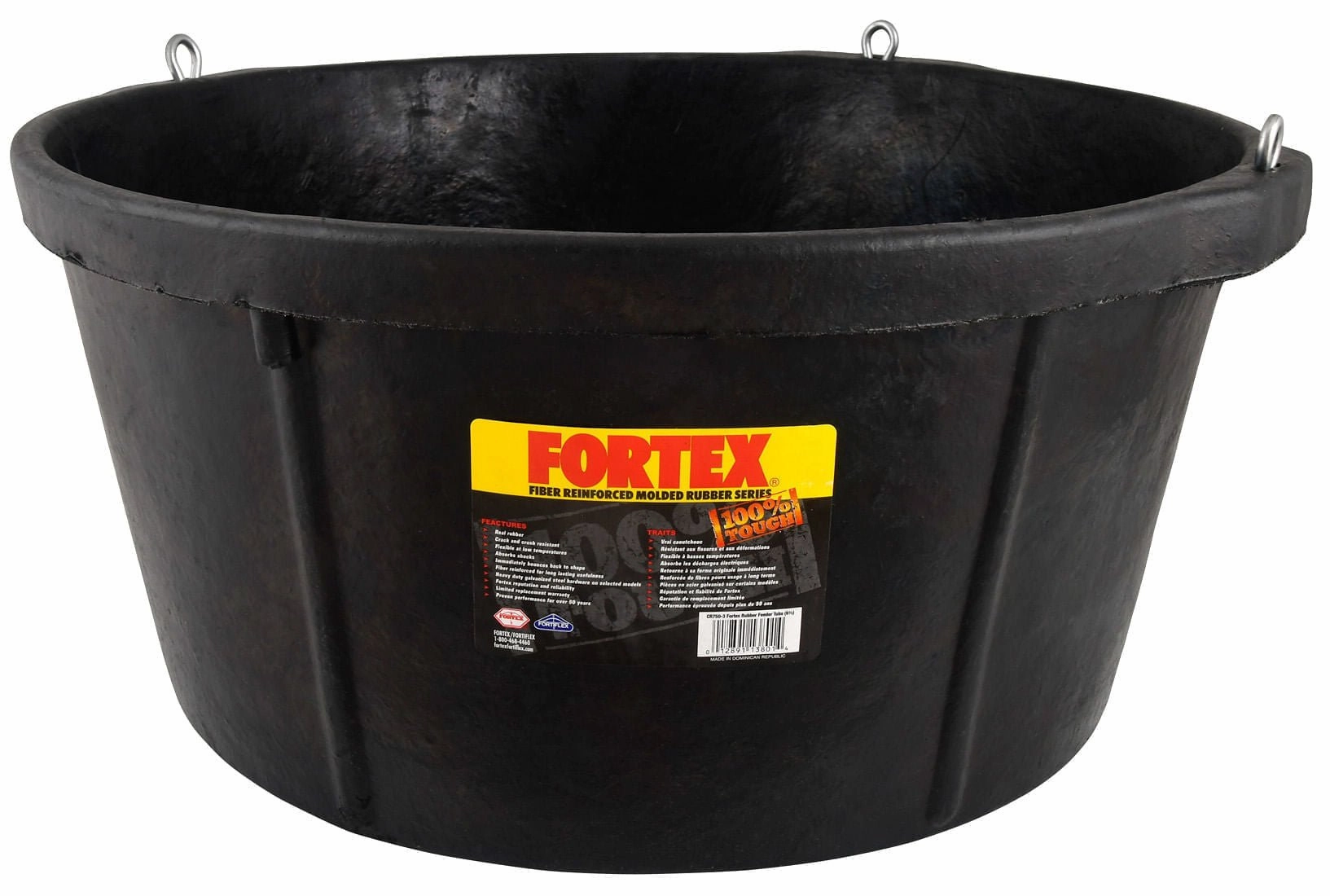 Rubber Feeder Tub, 6.5 gallon