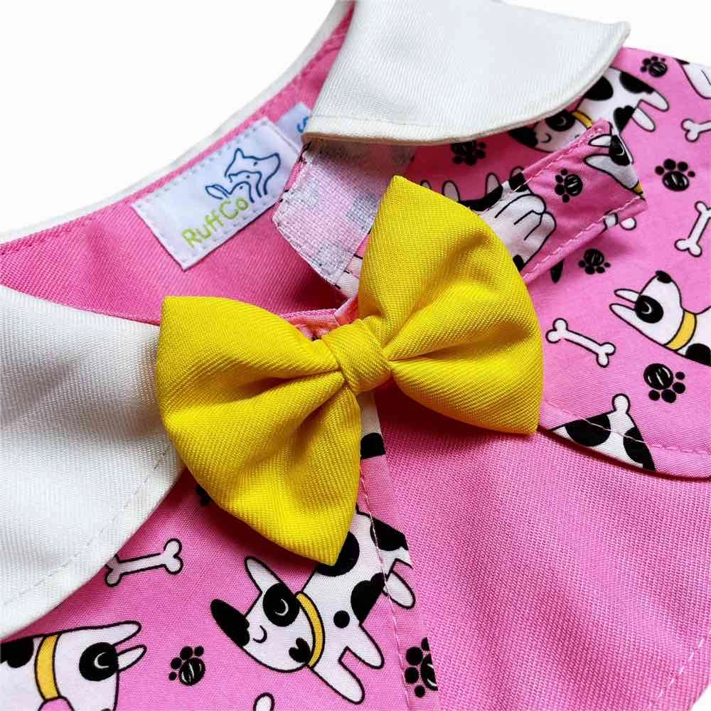 RuffCo Handcrafted Cape For Cats & Dogs (Pink Bull Terriers)