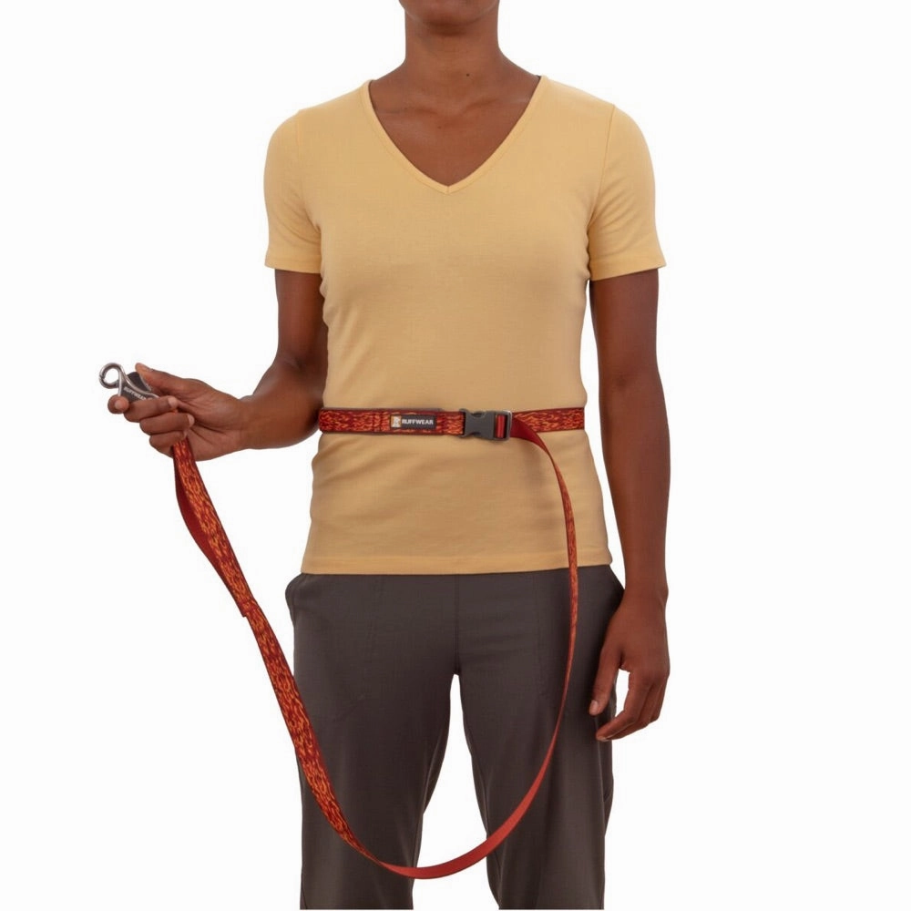 Ruffwear Flat Out Patterned Multi-Function Dog Leash (Ember Distortion)
