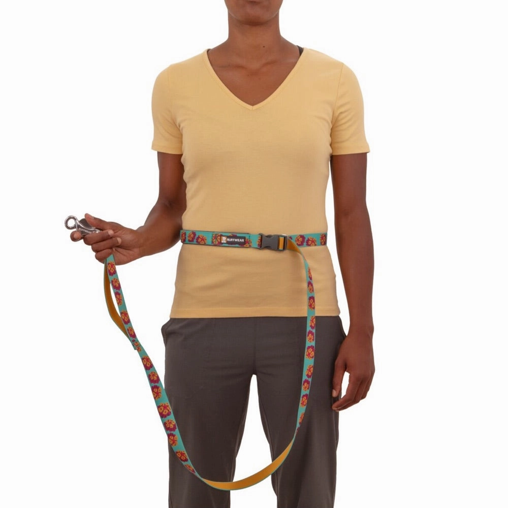 Ruffwear Flat Out Patterned Multi-Function Dog Leash (Spring Burst)