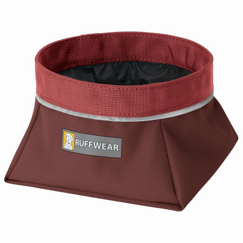 Ruffwear Quencher Collapsible Food & Water Dog Bowl (Fired Brick)