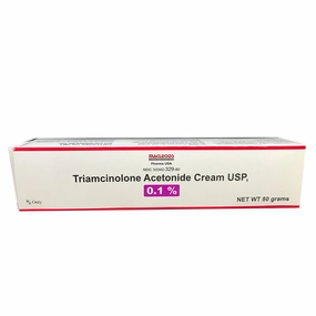 Rx 0.1% Triamcinolone Acetonide Cream (Generic) for Dogs & Cats, 80 gm Tube
