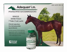 Rx Adequan Equine (polysulfated glycosaminoglycan) 500mg/5ml Injectable for Horses