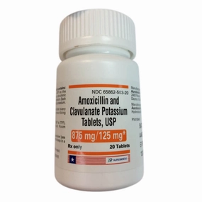 Rx Amoxicillin & Clavulanate Potassium (Generic) Tablets for Dogs & Cats, 125mg