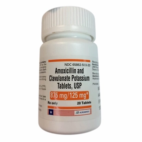 Rx Amoxicillin & Clavulanate Potassium (Generic) Tablets for Dogs & Cats, 125mg