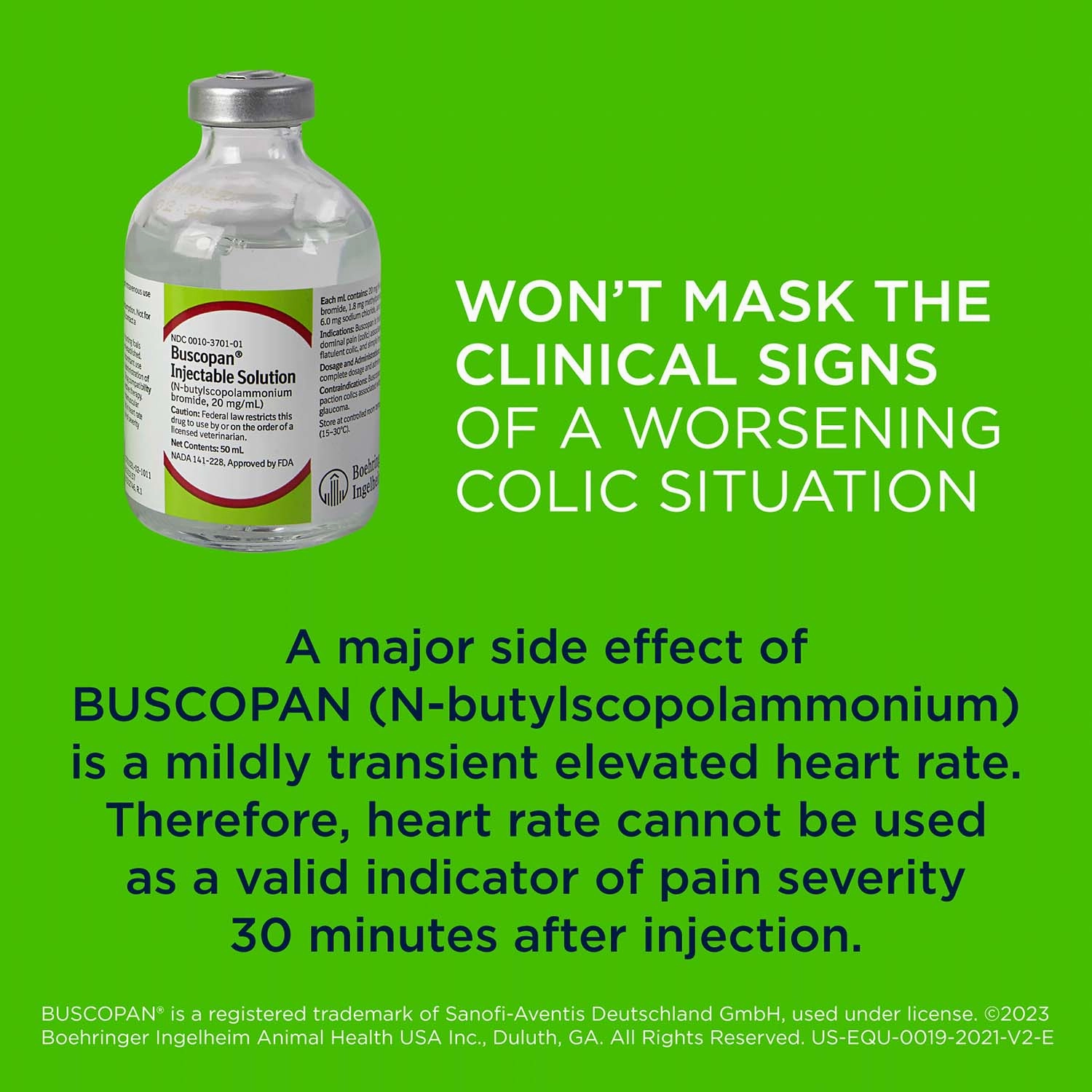Rx Buscopan Injectable Solution for Horses, 50 mL