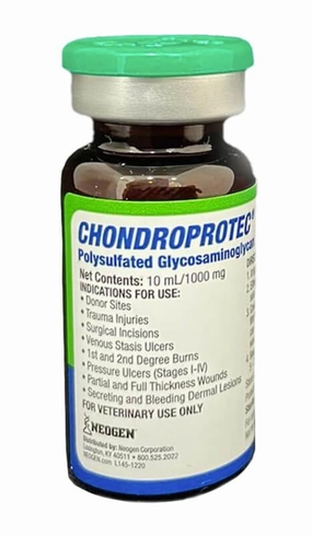 Rx Chondroprotec (polysulfated glycosaminoglycan) 1000mg x 10 ml vial for Dogs, Cats, & Horses