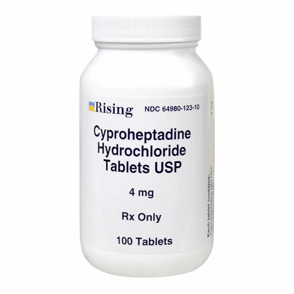 Rx Cyproheptadine, 4mg x 100 tablets