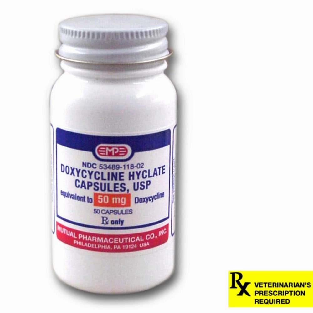 Rx Doxycycline Hyclate (Generic) Capsules