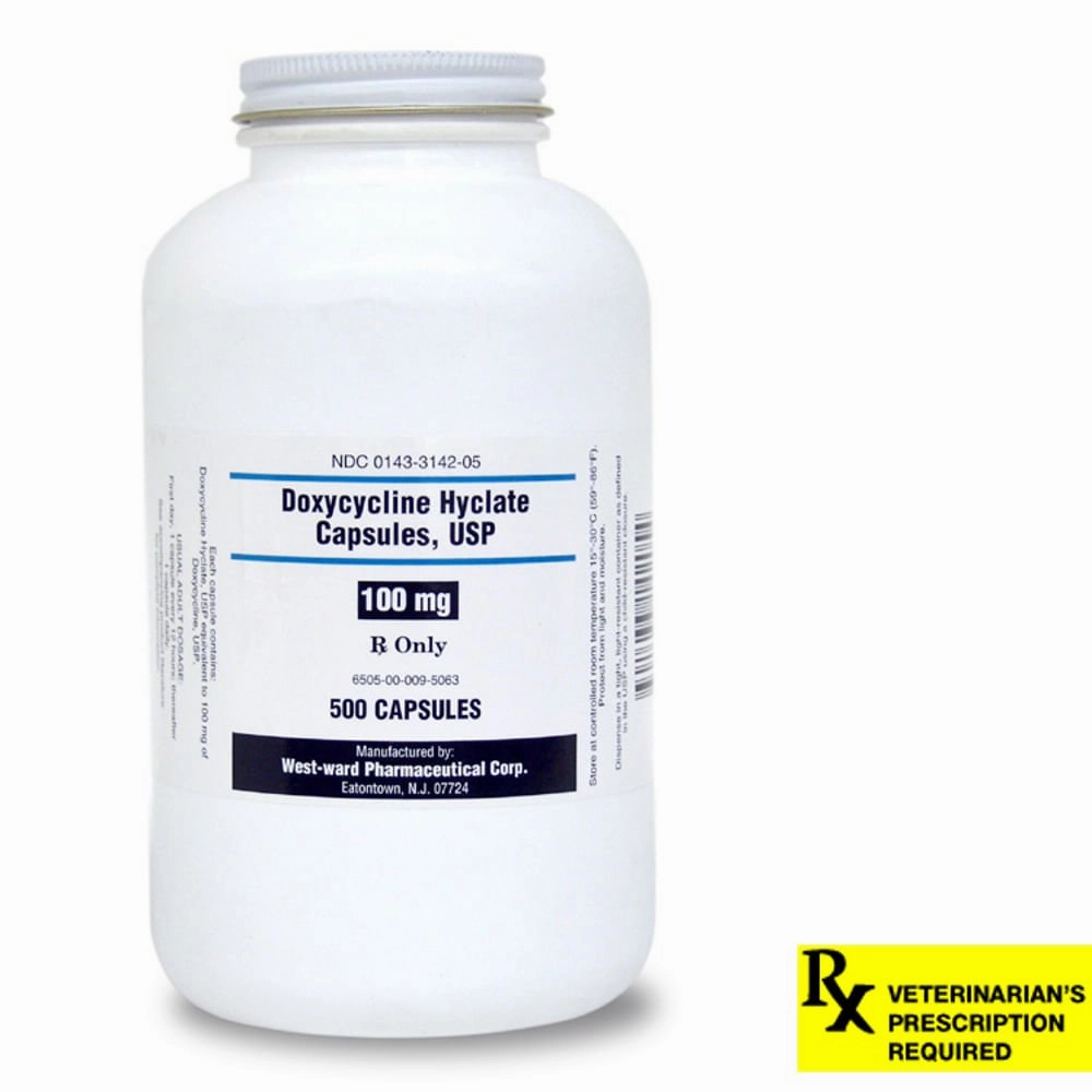 Rx Doxycycline Hyclate (Generic) Capsules