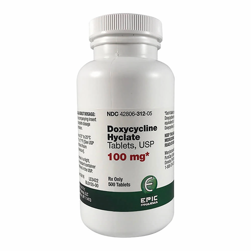 Rx Doxycycline Hyclate (Generic) Tablets