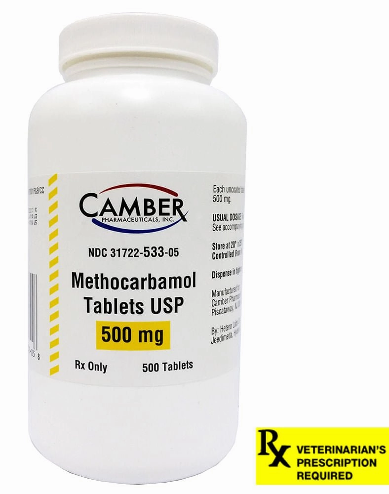 Rx Methocarbamol (Generic) Tablets for Dogs, Cats, & Horses