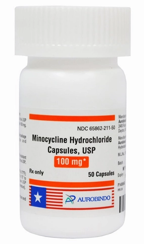 Rx Minocycline (Generic) Capsules, 100mg