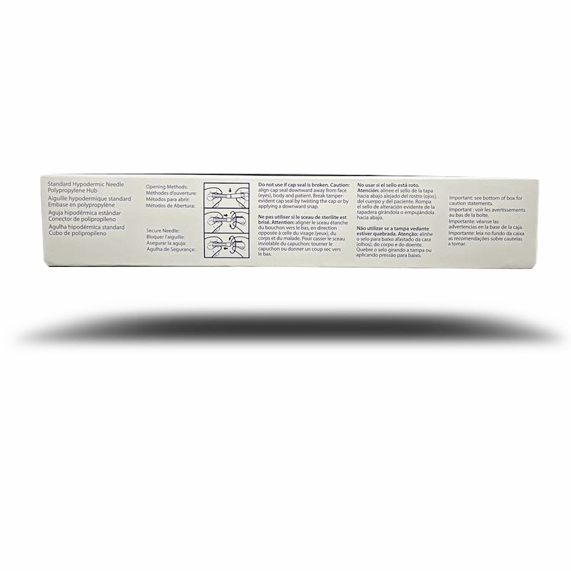 Rx Monoject Polypropylene Hub Needles, Box of 100