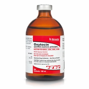 Rx Oxytocin (Generic) Injection for Horses, Cows, Sows, & Ewes, 100 mL