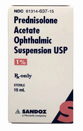 Rx Prednisolone Acetate (Generic) Ophthalmic Suspension for Horses & Dogs, 15 mL