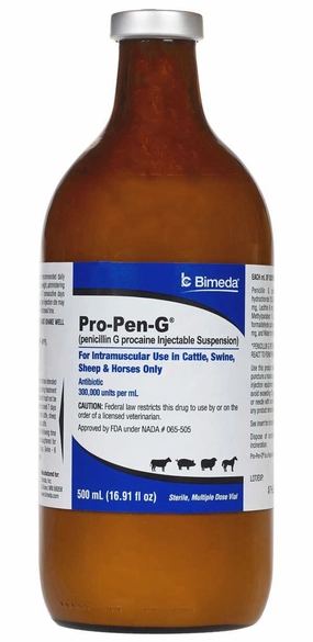 Rx Pro Pen G (penicillin G procaine) Injectable Solution for Cattle, Sheep, Swine, & Horses