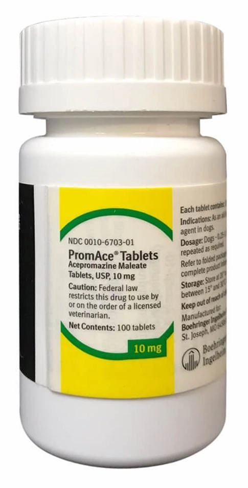 Rx PromAce (acepromazine maleate) Tablets for Horses, Dogs, & Cats