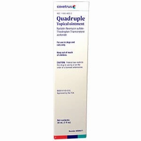 Rx Quadruple Topical Ointment (Quadritrop) for Dogs & Cats, 30 mL