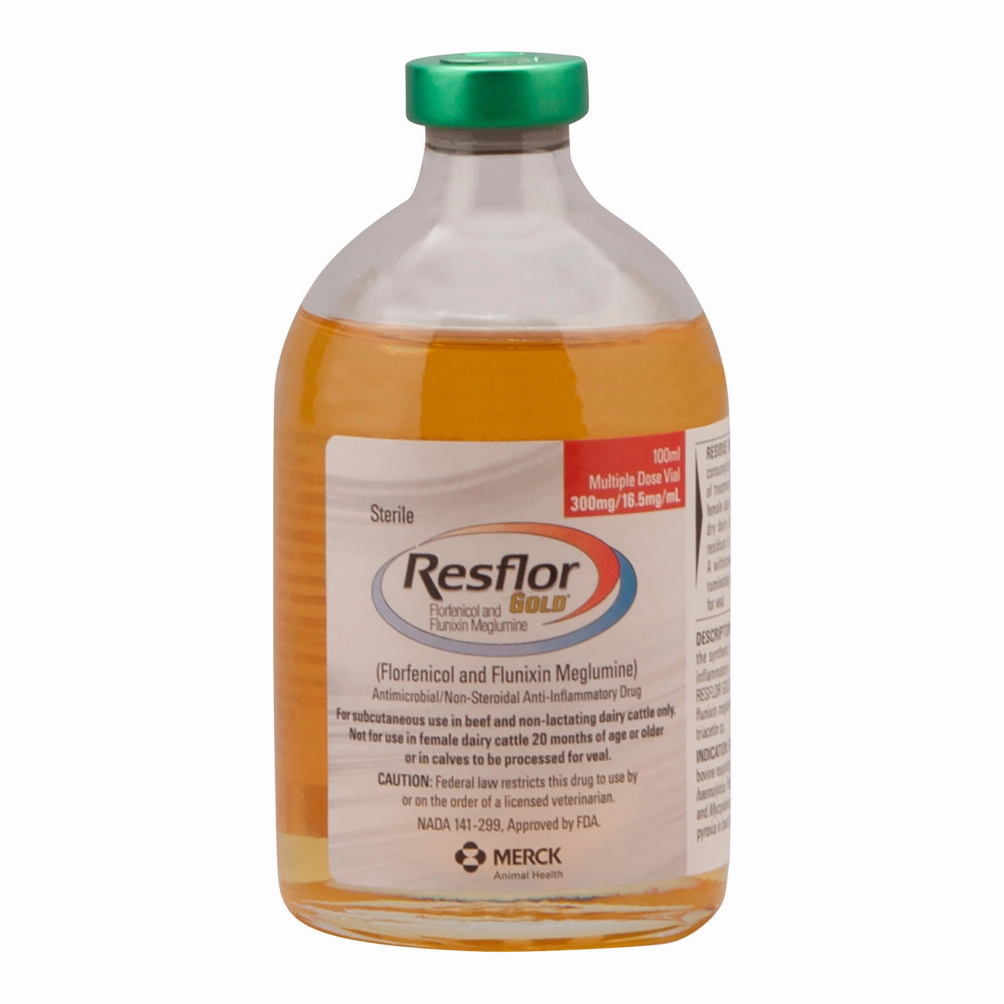 Rx Resflor Gold (florfenicol & flunixin meglumine) for Cattle